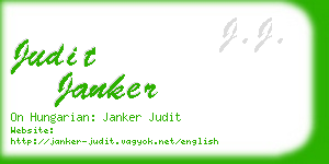 judit janker business card